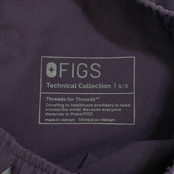 Figs Tansen Jogger Scrub Pants Limited Edition Purple Shadow Small Short - Picture 16 of 16